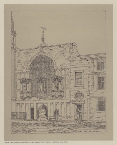 Guildhall Chapel, King Street, Cheapside, London, 1815 von Robert Blemell Schnebbelie